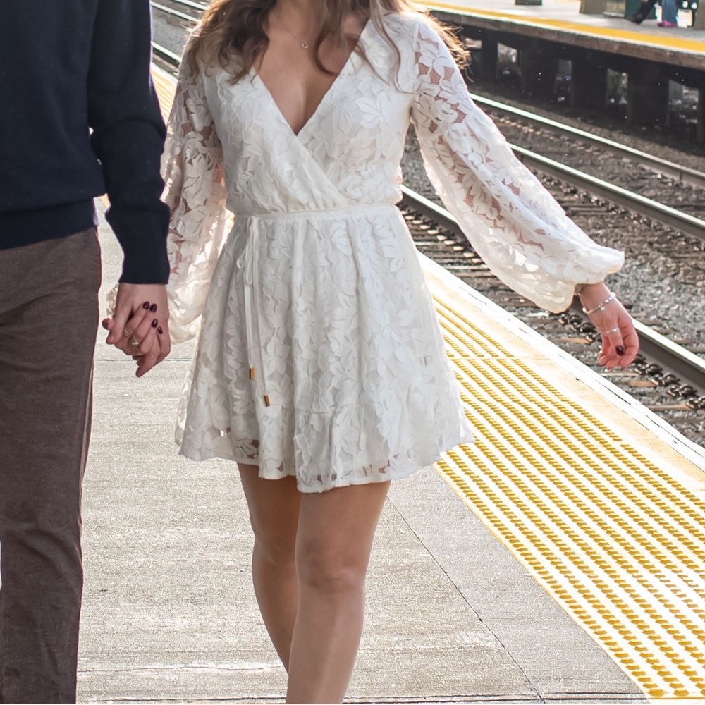 These Three Boutique: White Lacey dress